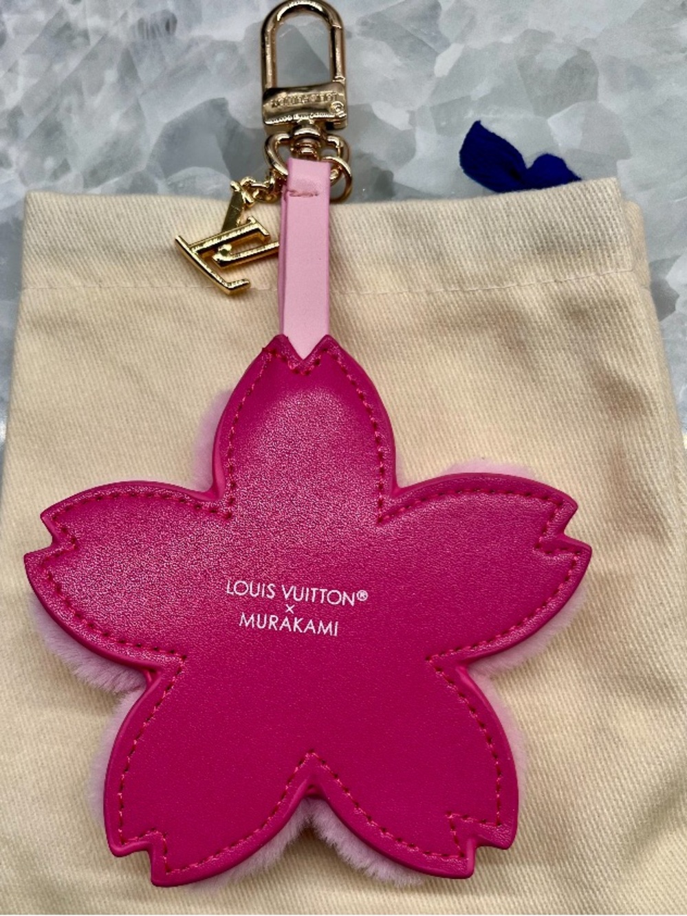 murakami fashion inspired cherry blossom bag charm keychain - Picture 4 of 7